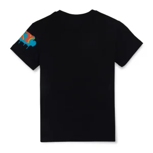 Gini & Jony Boys' Blue T-Shirt Knitshand-Wash Regular Fit