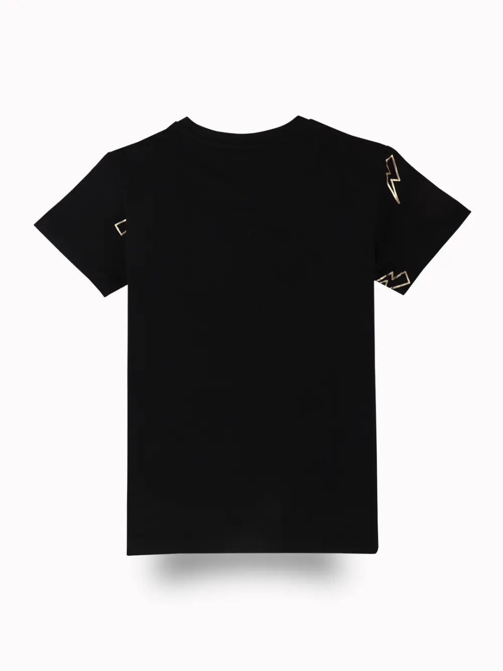Gini And Jony Boys Black Graphic Print Cotton T-Shirt Half Sleeves