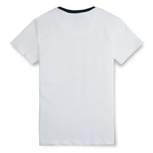 Gini And Jony Boys White Typographic Print Cotton T-Shirt Half Sleeves