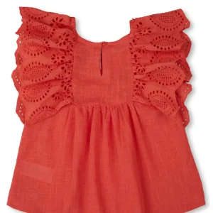 Gini And Jony Girls Cotton Round Neck Half Sleeves Knits Top
