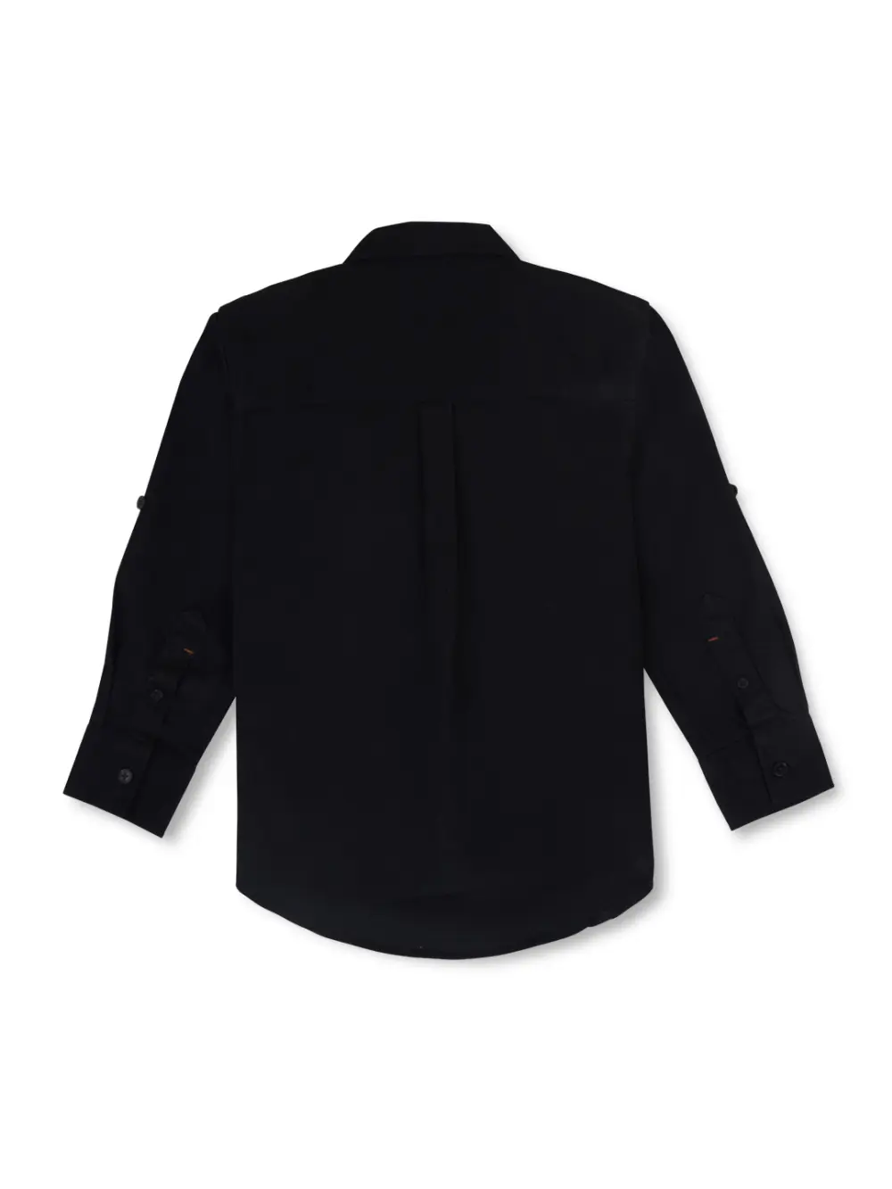 Gini And Jony Boys Black Solid Cotton Shirt Full Sleeves