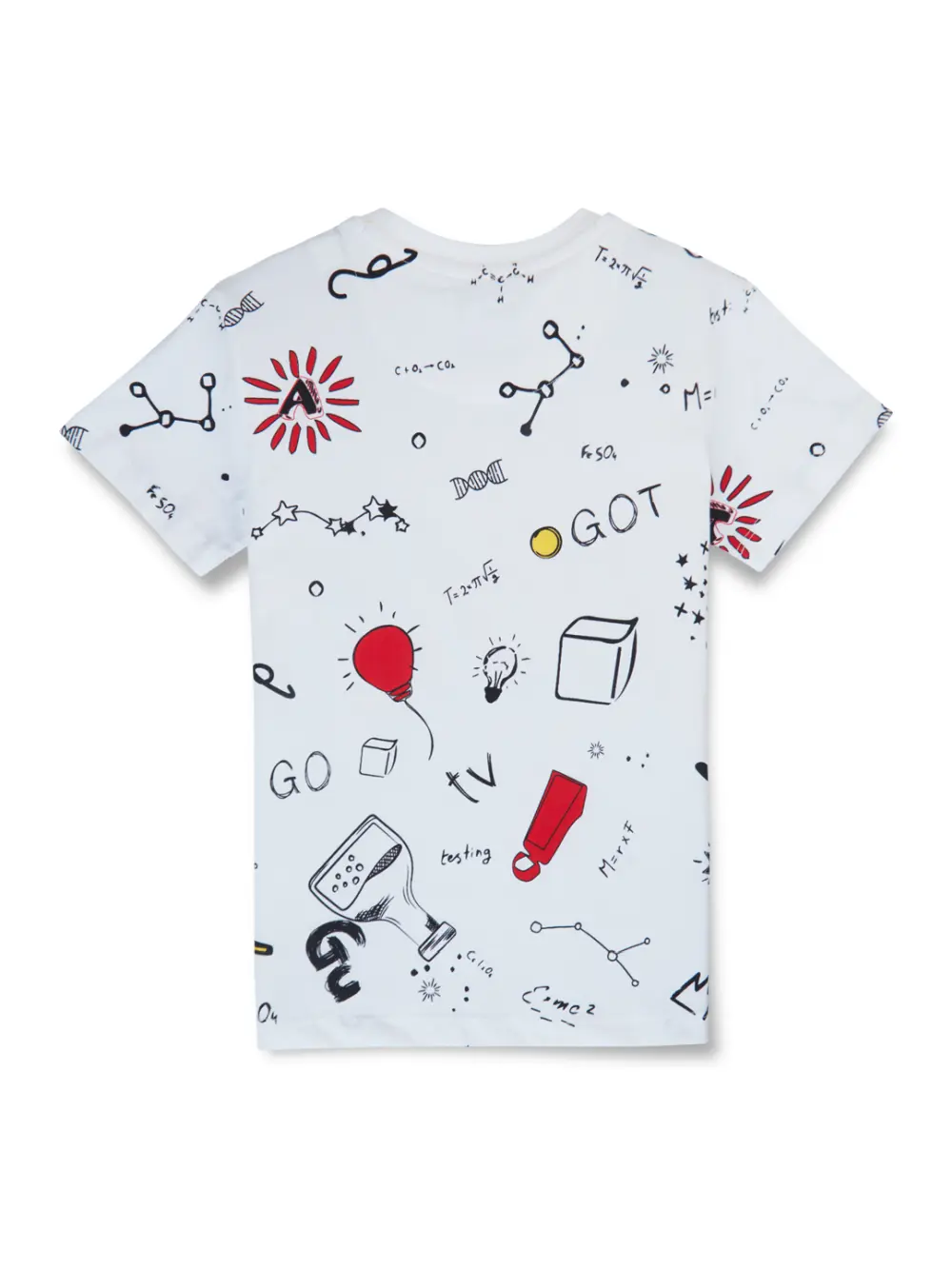 Gini & Jony Boys' Blue T-Shirt Knitshand-Wash Regular Fit