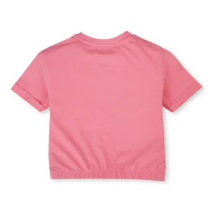 Gini And Jony Girls Cotton Round Neck Half Sleeves Knits Top