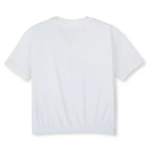 Gini And Jony Girls Cotton Round Neck Half Sleeves Knits Top