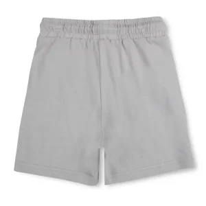 Gini And Jony Boys Grey Solid Cotton Shorts Elasticated