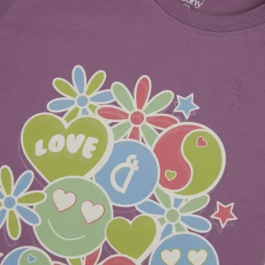 Gini And Jony Girls Cotton Round Neck Half Sleeves Knits Top