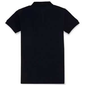 Gini And Jony Boys Navy Blue Solid Cotton Polo T-Shirt Half Sleeves