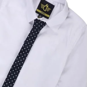 Gini And Jony Boys White Solid Cotton Full Sleeves Shirt