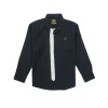 Gini And Jony Boys Black Tropical Print Cotton Shirt Full Sleeves