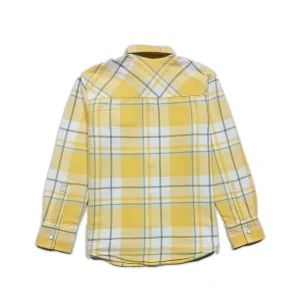 Gini And Jony Boys Yellow Checks Cotton Shirt Full Sleeves