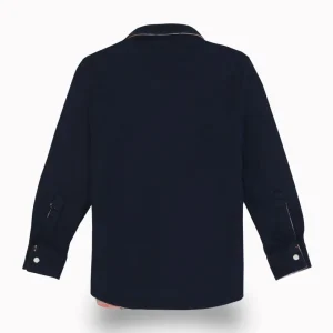 Gini And Jony Boys Peach Checks Cotton Shirt Full Sleeves