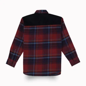 Gini And Jony Boys Red Checks Cotton Shirt Full Sleeves