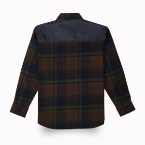 Gini And Jony Boys Brown Checks Cotton Shirt Full Sleeves