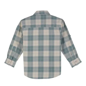 Gini And Jony Boys Green Checks Cotton Shirt Full Sleeves