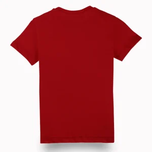 Gini And Jony Boys Red Typographic Print Cotton T-Shirt Half Sleeves