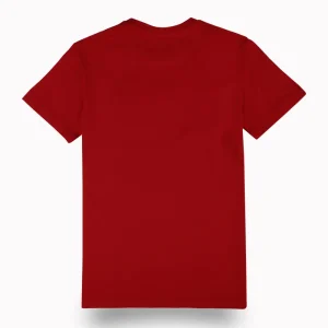 Gini And Jony Boys Red Digital Print Cotton T-Shirt Half Sleeves