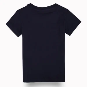 Gini And Jony Boys Navy Blue Graphic Print Cotton T-Shirt Half Sleeves