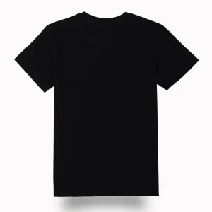 Gini And Jony Boys Black Graphic Print Cotton T-Shirt Half Sleeves