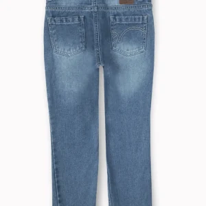 Gini And Jony Boys Blue Washed Denim Jeans Fixed Waist