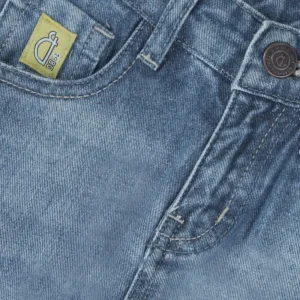 Gini And Jony Boys Blue Washed Denim Jeans Fixed Waist