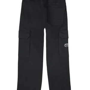 Gini And Jony Boys Black Typographic Print Cotton Elasticated Trouser