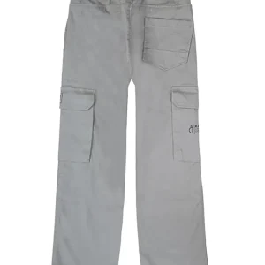 Gini And Jony Boys Grey Typographic Print Cotton Elasticated Trouser