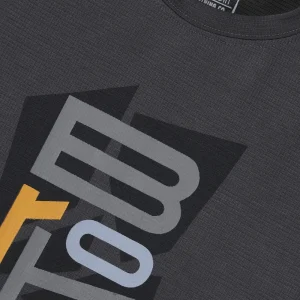 Gini And Jony Boys Grey Typographic Print Cotton T-Shirt Full Sleeves