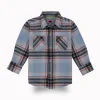 Gini And Jony Boys Blue Checks Cotton Shirt Full Sleeves