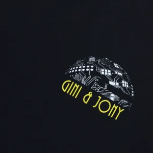 Gini And Jony Boys Navy Blue Digital Print Cotton Single Jersey T-Shirt Half Sleeves