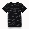 Gini And Jony Boys Black Typographic Print Cotton T-Shirt Half Sleeves
