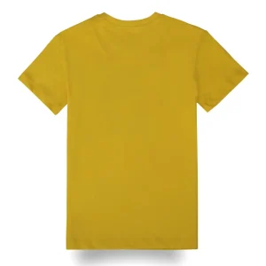 Gini And Jony Boys Yellow Graphic Print Cotton T-Shirt Half Sleeves