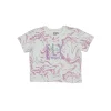 Gini And Jony Girls Pink Embroidery Cotton Knits Top Half Sleeves 9-10 Years