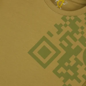 Gini And Jony Boys Olive Graphic Print Cotton T-Shirt Half Sleeves