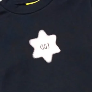 Gini And Jony Girls Black Logo Cotton Skivvy Full Sleeves 9-10 Years