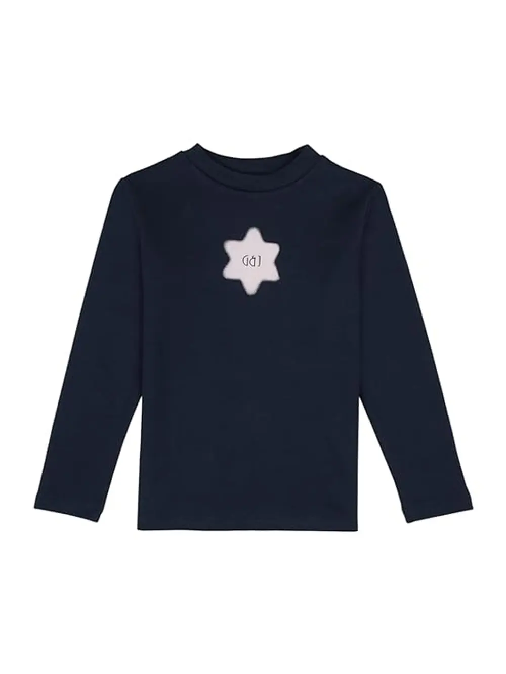 Gini And Jony Girls Navy Blue Graphic Print Cotton Full Sleeves Skivvy