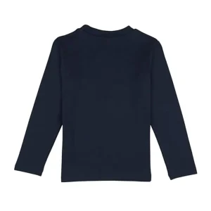 Gini And Jony Girls Navy Blue Graphic Print Cotton Full Sleeves Skivvy