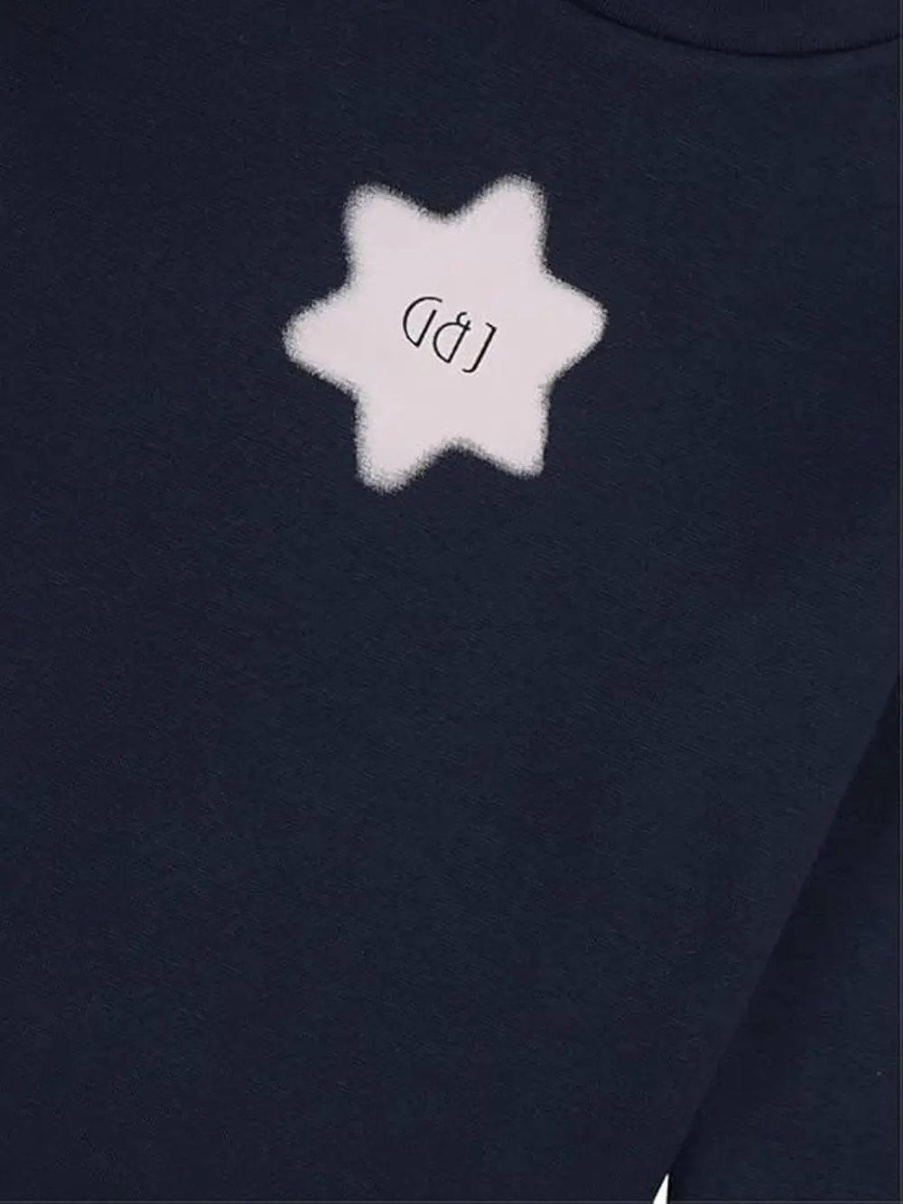 Gini And Jony Girls Navy Blue Graphic Print Cotton Full Sleeves Skivvy