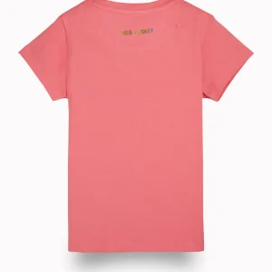 Gini And Jony Girls Pink Digital Print Cotton Knits Top Half Sleeves 9-10 Years