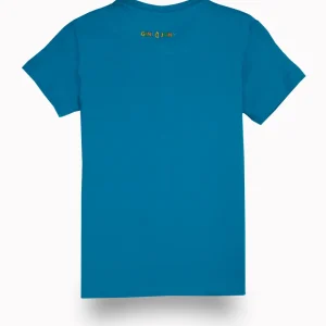 Gini And Jony Boys Blue Digital Print Cotton T-Shirt Half Sleeves