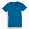 Gini And Jony Boys Blue Digital Print Cotton T-Shirt Half Sleeves