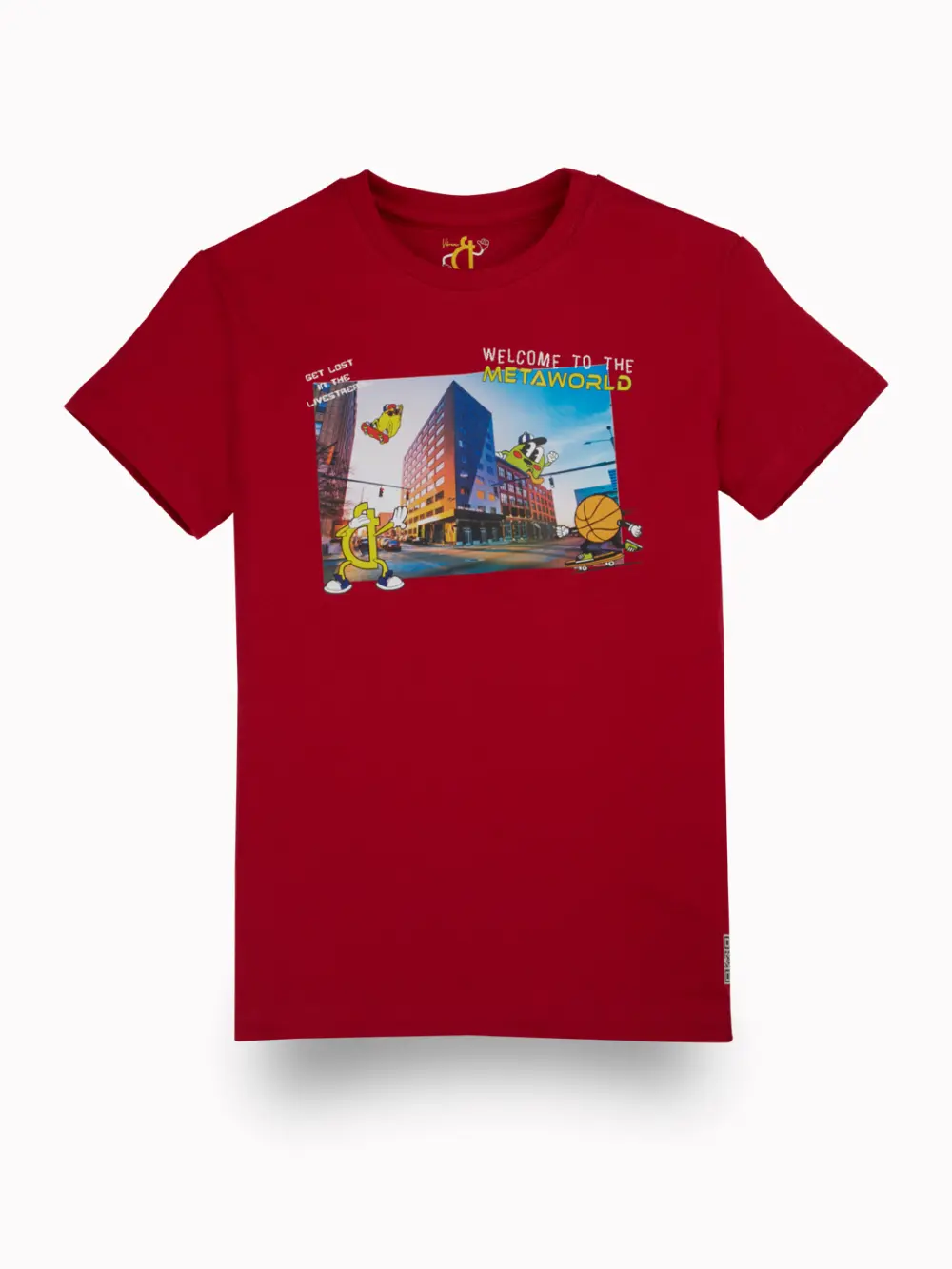 Gini & Jony Boys Printed Cotton Blend Regular T Shirt