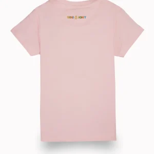 Gini And Jony Girls Pink Digital Print Cotton Knits Top Half Sleeves 9-10 Years