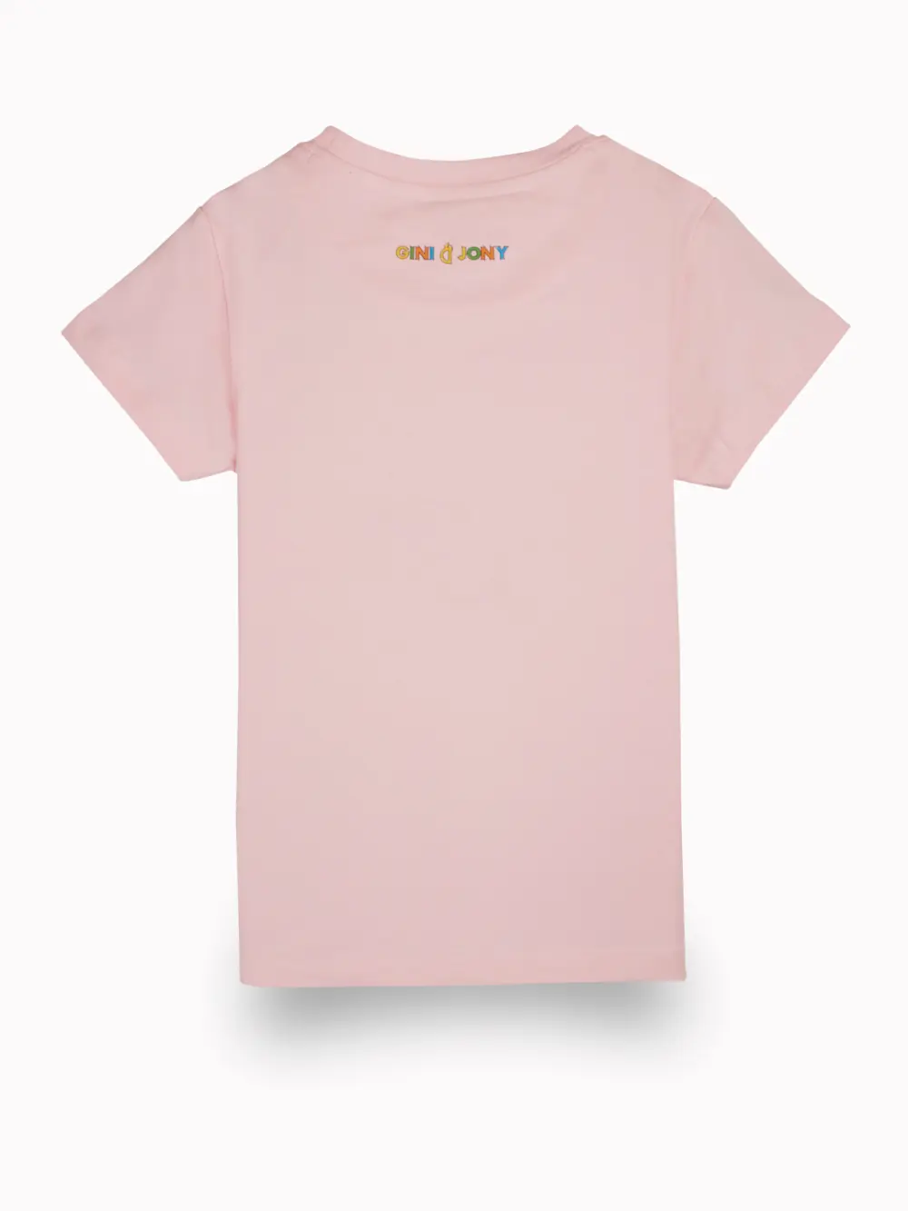 Gini And Jony Girls Pink Digital Print Cotton Knits Top Half Sleeves 9-10 Years