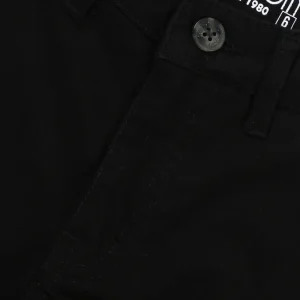 Gini And Jony Boys Black Solid Cotton Bermuda Fixed Waist