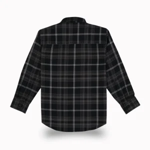 Gini And Jony Boys Black Checks Cotton Shirt Full Sleeves
