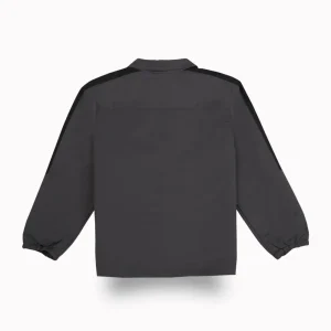 Gini And Jony Girls Grey Typographic Print Taffeta Woven Jacket Full Sleeves 9-10 Years