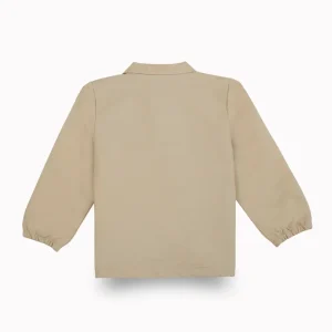 Gini And Jony Girls Beige Graphic Print Taffeta Woven Jacket Full Sleeves 9-10 Years