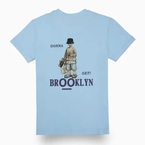 Gini And Jony Boys Light Blue Graphic Print Cotton T-Shirt Half Sleeves