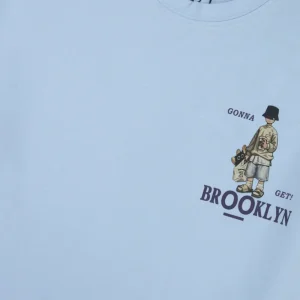 Gini And Jony Boys Light Blue Graphic Print Cotton T-Shirt Half Sleeves