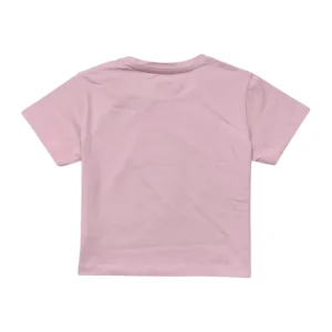 Gini And Jony Girls Pink Glitter Print Cotton Knits Top Half Sleeves 9-10 Years